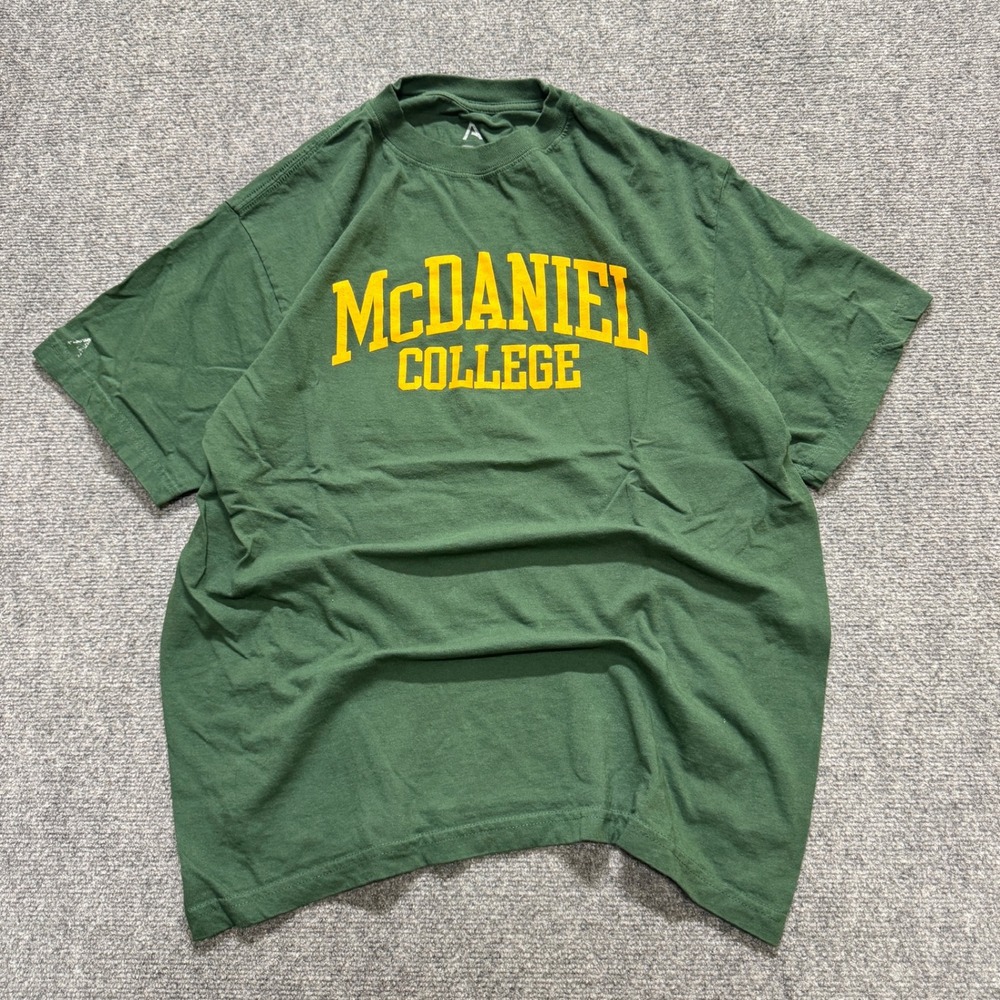 McDaniel College T-Shirt Men's XL Alta Gracia Cotton Blend Lounge Green